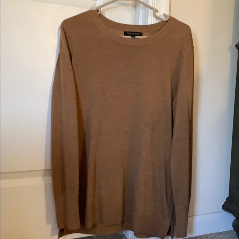 Banana Republic camel merino wool sweater EUC L